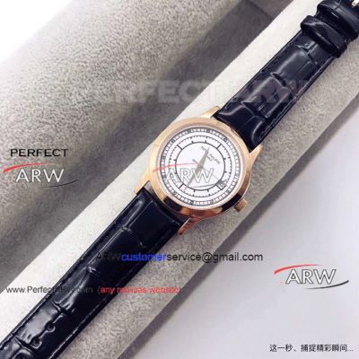 Perfect Replica Patek Caltrava White Face Watch